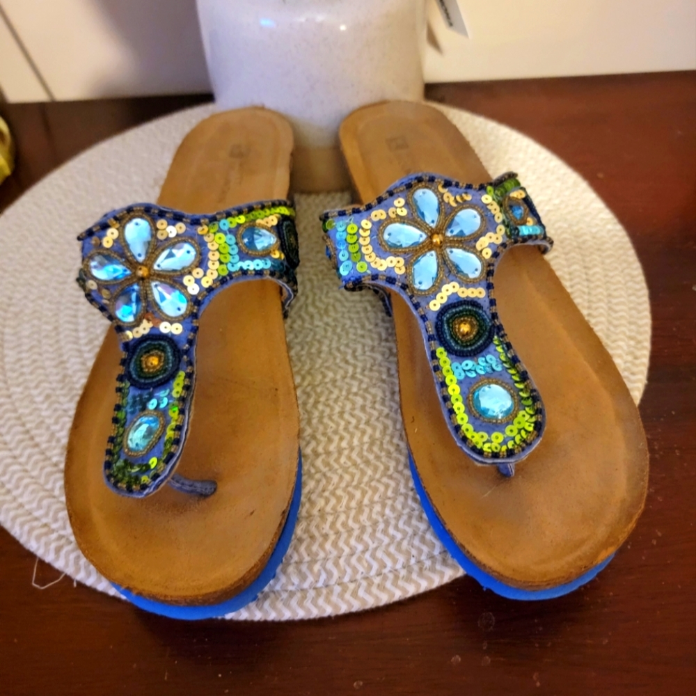 Stone Mountain Embellished Sandals